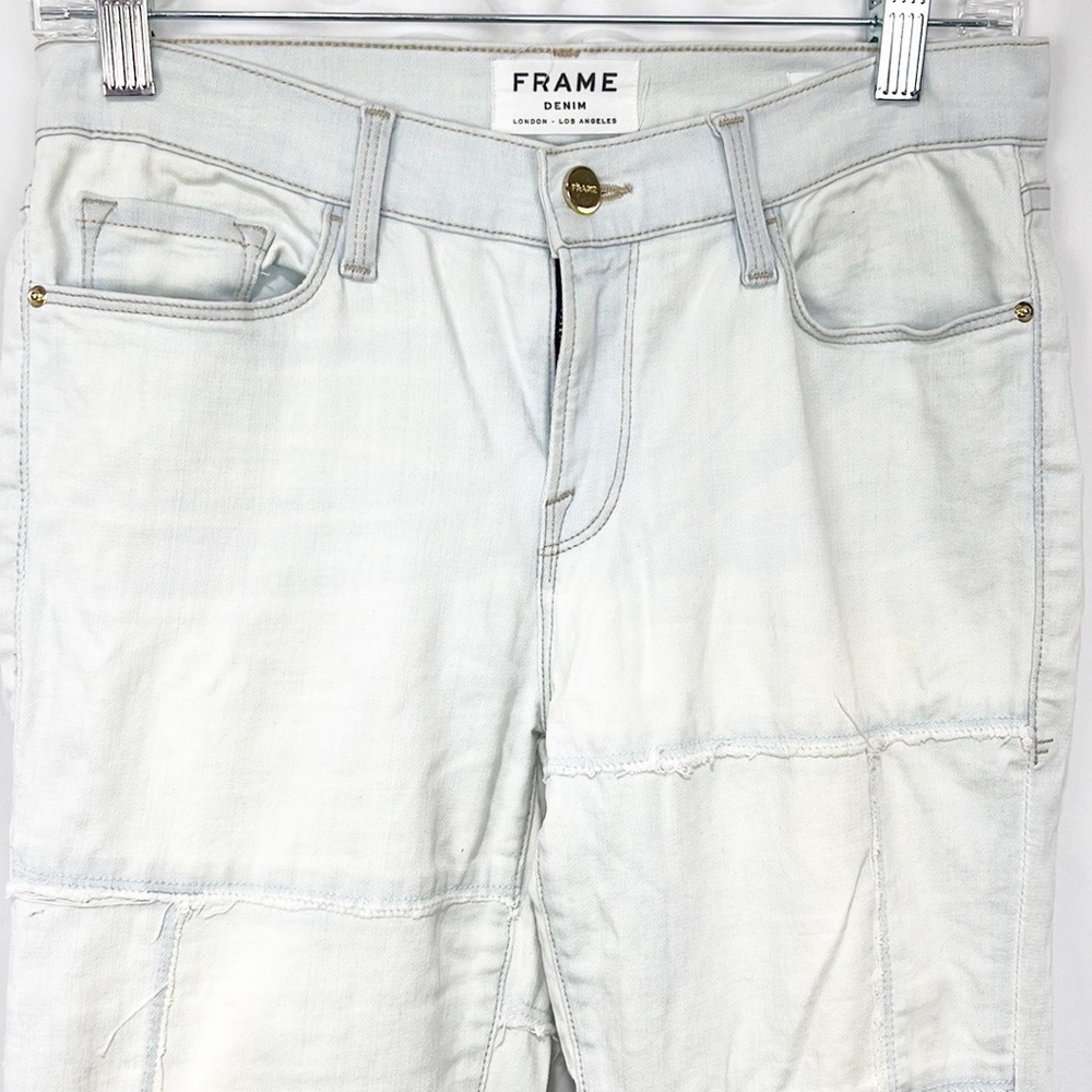 Frame Denim Patch Panel Patchwork Le Skinny De Je… - image 6
